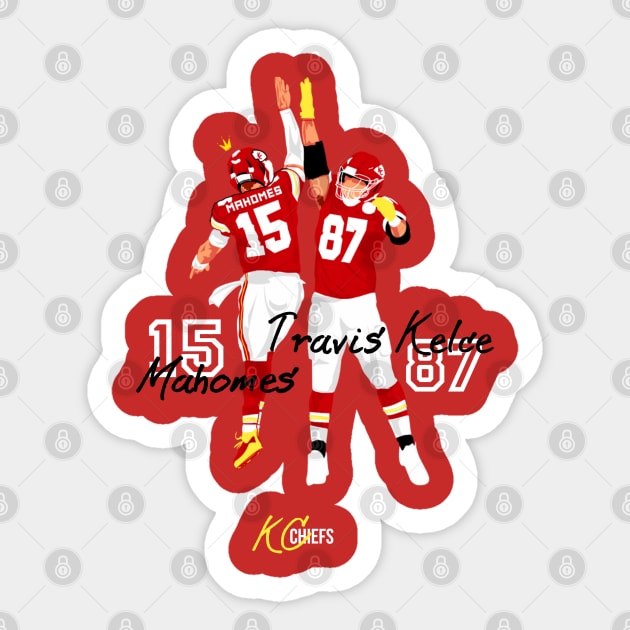 Mahomes x Travis Kelce teammate Sticker by Mic jr